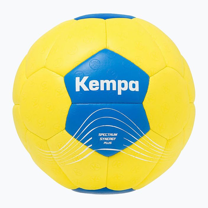 Piłka do piłki ręcznej Kempa Spectrum Synergy Plus żółta/niebieska rozmiar 1 5