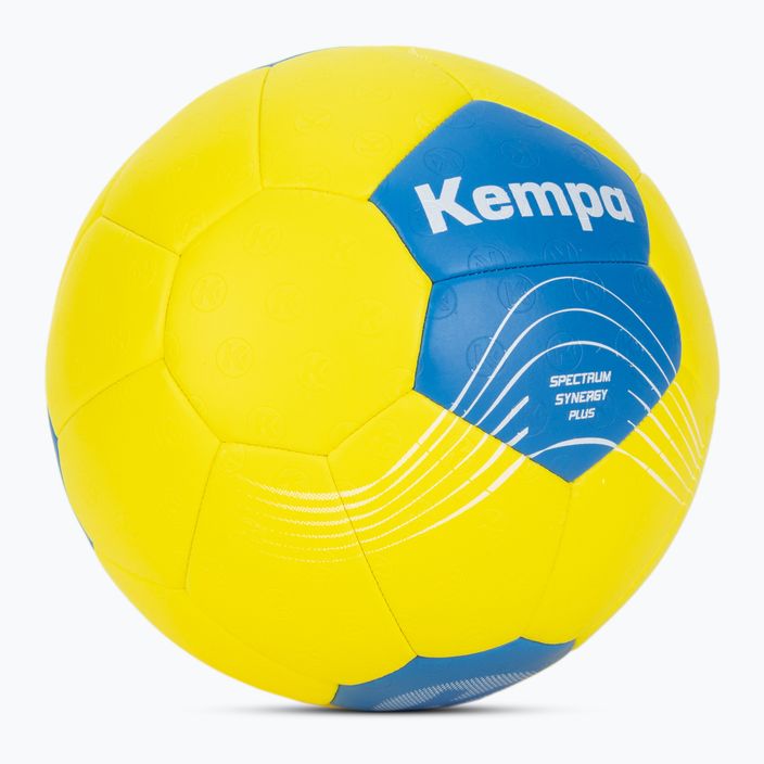 Piłka do piłki ręcznej Kempa Spectrum Synergy Plus żółta/niebieska rozmiar 3 2
