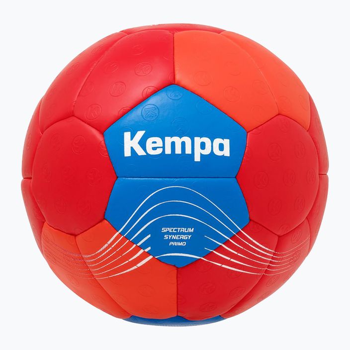 Piłka do piłki ręcznej Kempa Spectrum Synergy Primo czerwona/niebieska rozmiar 1 4