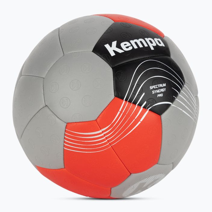 Piłka do piłki ręcznej Kempa Spectrum Synergy Pro szary/czerwony rozmiar 2 2