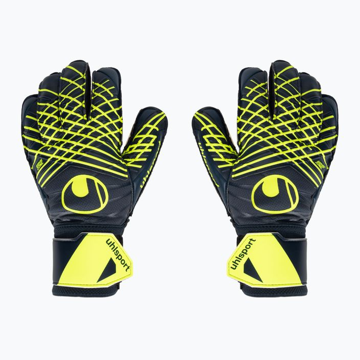 Rękawice bramkarskie uhlsport Prediction Soft Pro black/white/fluo orange