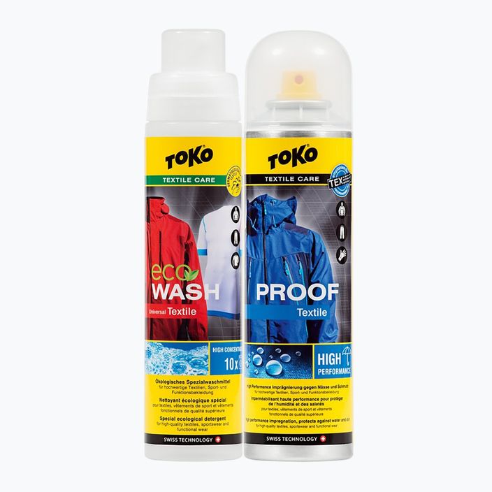 Zestaw do pielęgnacji tkanin TOKO Duo-Pack Textile Proof & Eco Textile Wash 2 x 250 ml
