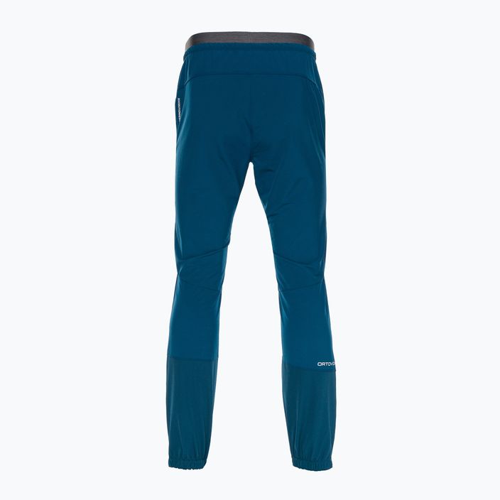 Spodnie softshell męskie ORTOVOX Berrino petrol blue 2