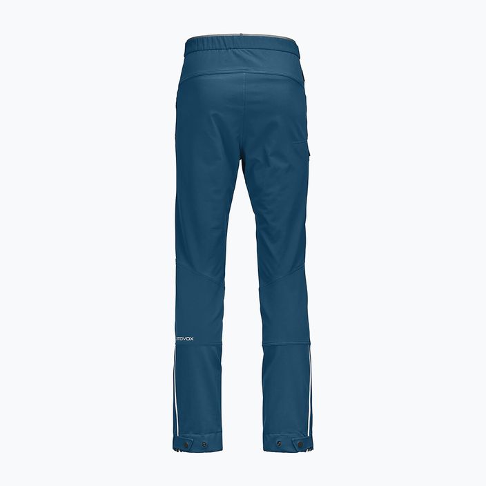 Spodnie softshell męskie ORTOVOX Col Becchei petrol blue 7