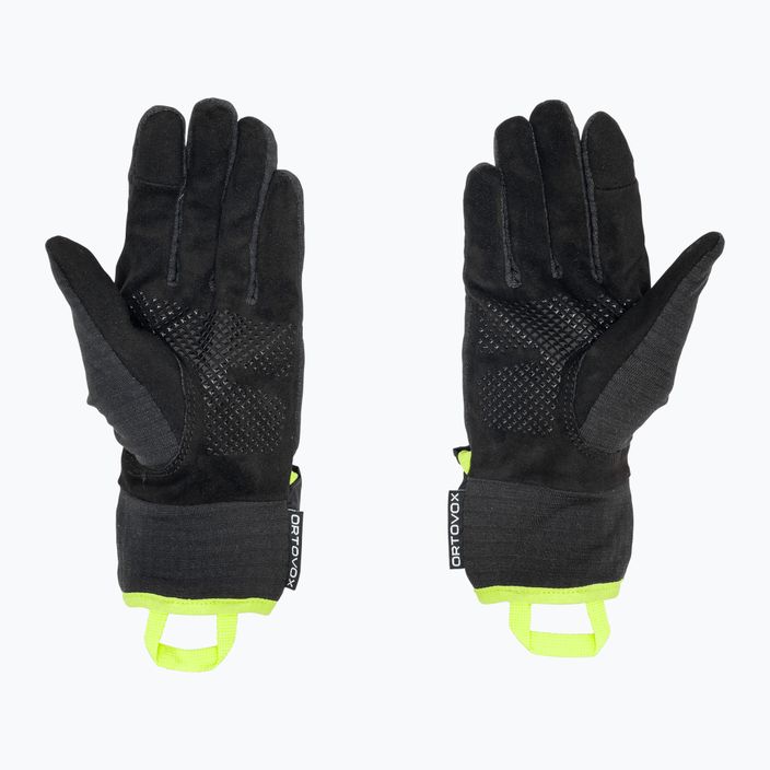 Rękawice skiturowe męskie ORTOVOX Fleece Grid Cover black raven 2