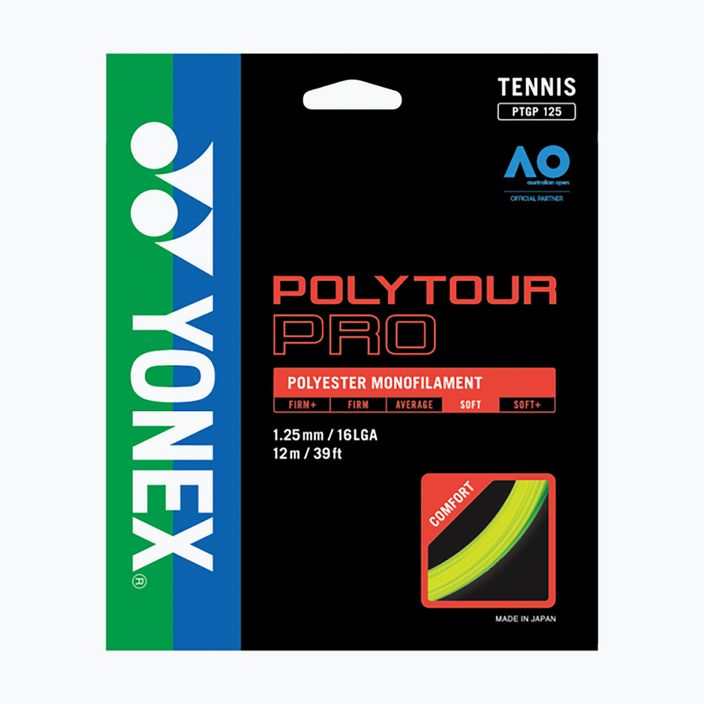 Naciąg tenisowy YONEX Poly Tour Pro Set 12 m yellow