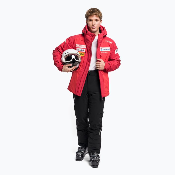 Kurtka narciarska męska Descente Swiss National Team Replica dark red 2