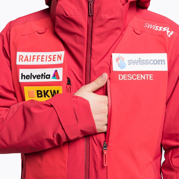 Kurtka narciarska męska Descente Swiss National Team Replica dark red 9