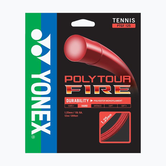 Naciąg tenisowy YONEX Poly Tour Fire Set 12 m red