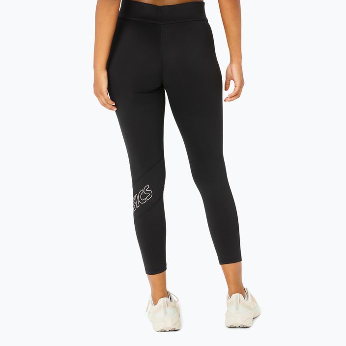 Legginsy do biegania damskie ASICS Logo 7/8 performance black 3