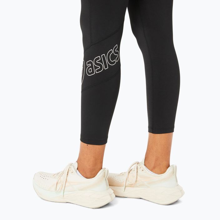 Legginsy do biegania damskie ASICS Logo 7/8 performance black 5