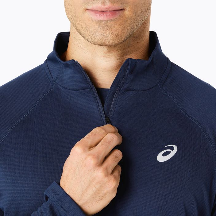 Longsleeve do biegania męski ASICS Icon 1/2 Zip performance blue expanse 5