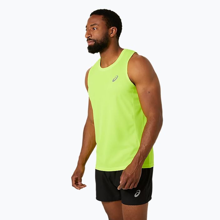 Tank top do biegania męski ASICS Core Singlet safety yellow 4