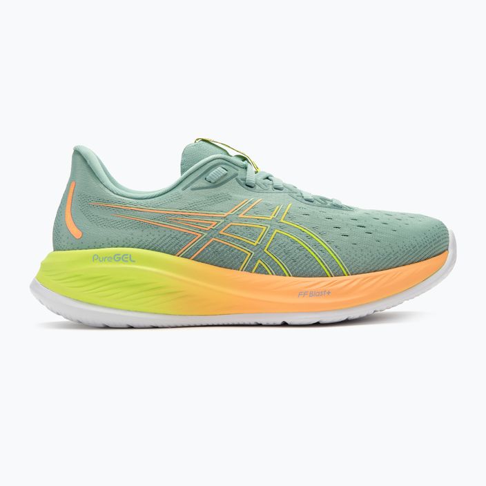 Buty do biegania męskie ASICS Gel-Cumulus 26 Paris light celadon/safety yellow 2