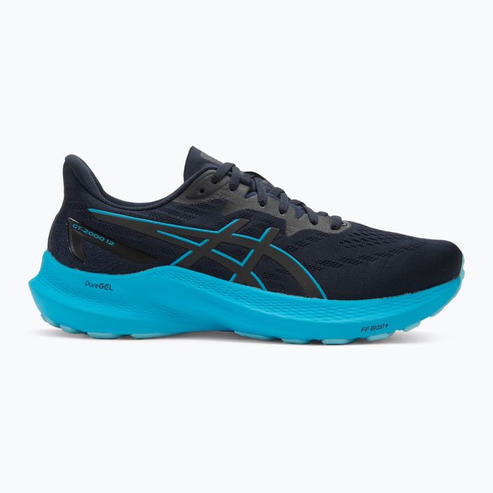 Buty do biegania męskie ASICS GT-2000 12 midnight/digital aqua 2