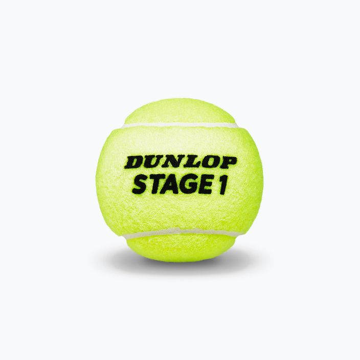 Piłki tenisowe dziecięce Dunlop Stage 1 3 szt. zielone 601338 3