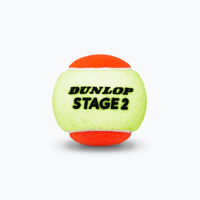 Piłki tenisowe dziecięce Dunlop Stage 2 3 szt. pomarańczowo-żółte 601339 3