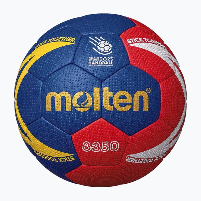Piłka do piłki ręcznej Molten H2X3350-M3Z czerwona/niebieska rozmiar 2 4