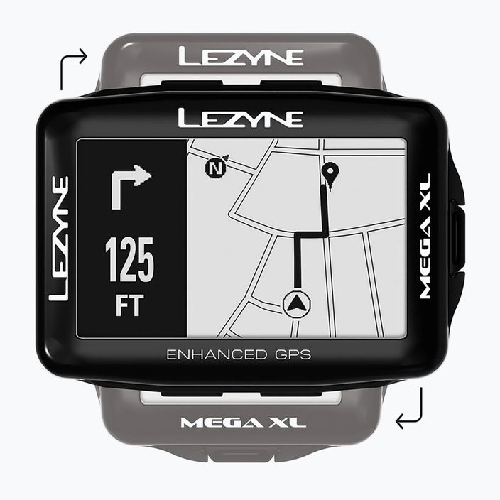 Licznik rowerowy w zestawie z opaską na serce+czujnik LEZYNE MEGA XL GPS HRSC Loaded set czarny LZN-1-GPS-MEGAXL-V204-HS