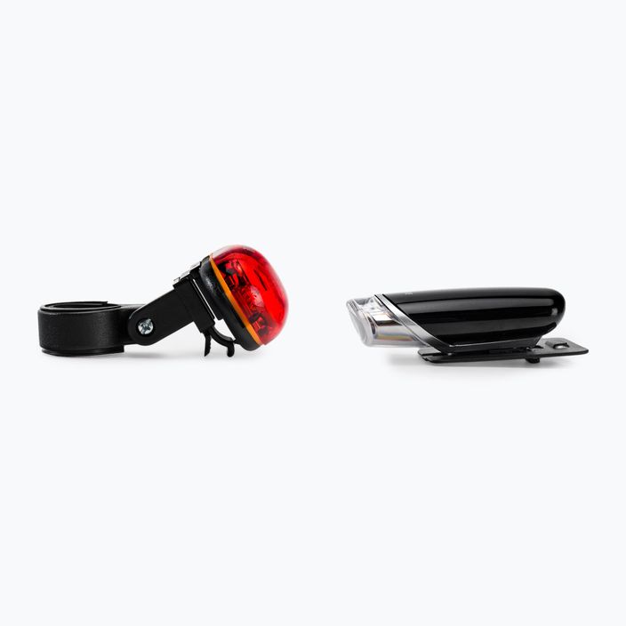 Zestaw lampek rowerowych INFINI Luxo & Vista Set black 3