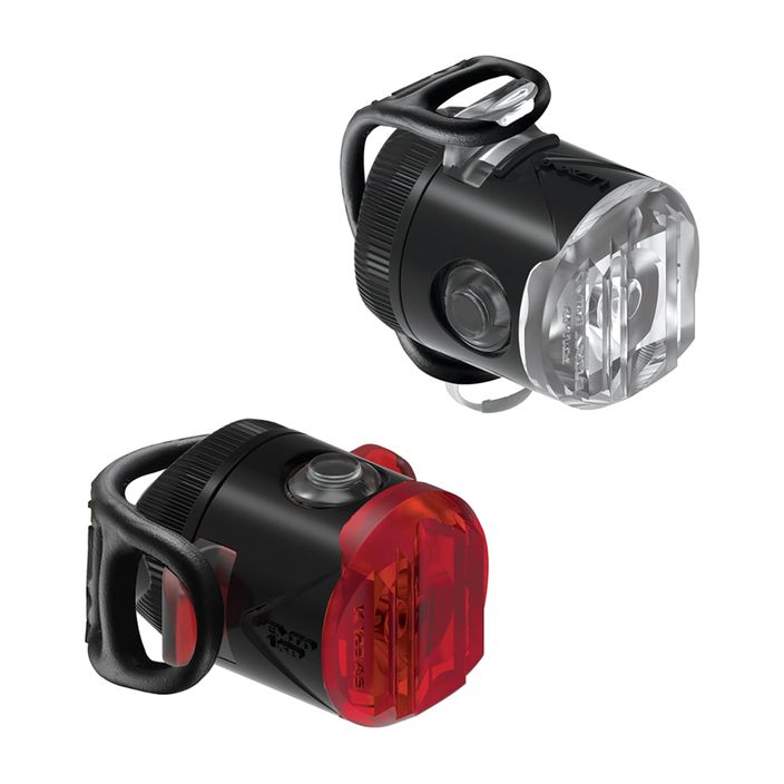 Zestaw lampek rowerowych Lezyne set LED FEMTO DRIVE USB PAIR czarny LZN-1-LED-31P-V104