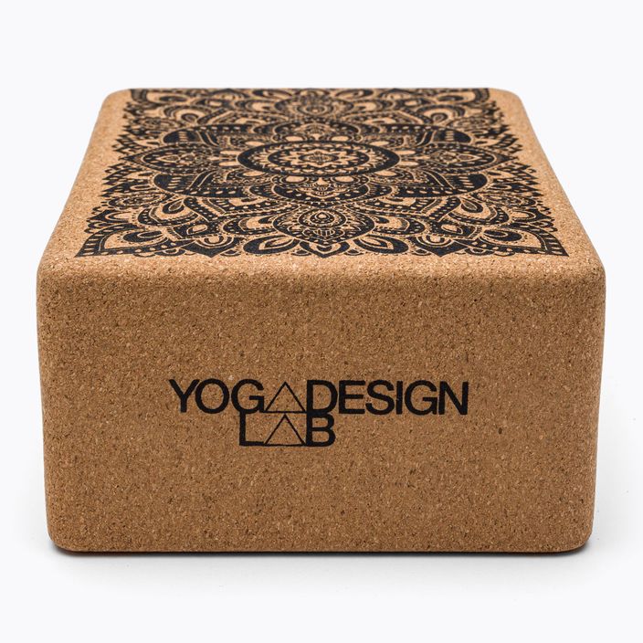 Kostka do jogi Yoga Design Lab Cork Yoga mandala black 2