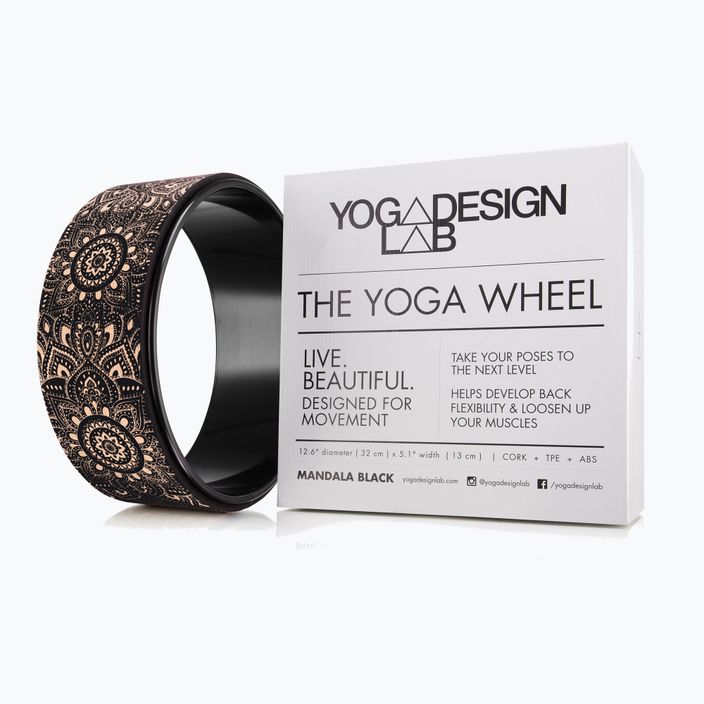 Koło do jogi Yoga Design Lab Wheel mandala black 5