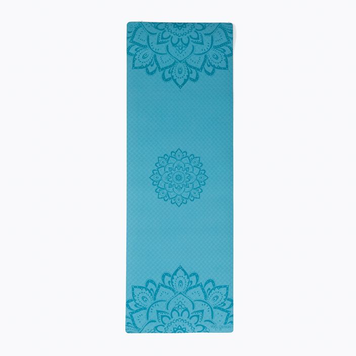 Mata do jogi Yoga Design Lab Flow Pure 6 mm mandala aqua 2