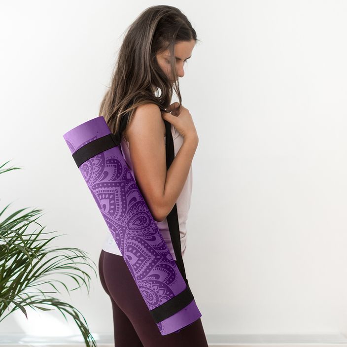 Mata do jogi Yoga Design Lab Flow Pure 6 mm mandala lavender 9