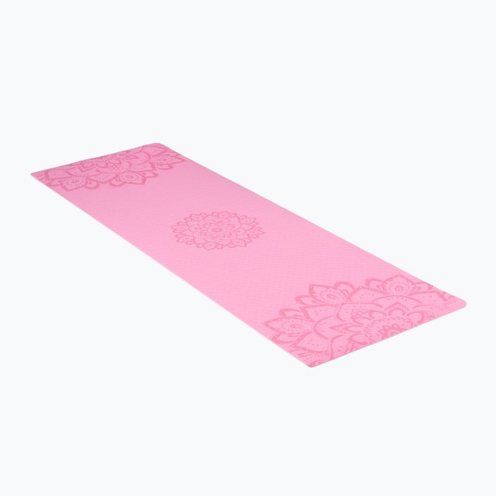 Mata do jogi Yoga Design Lab Flow Pure 6 mm mandala rose