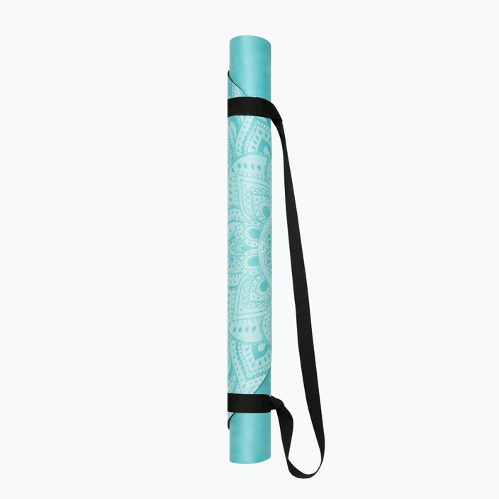 Mata do jogi Yoga Design Lab Curve 3.5 mm mandala turquoise 10