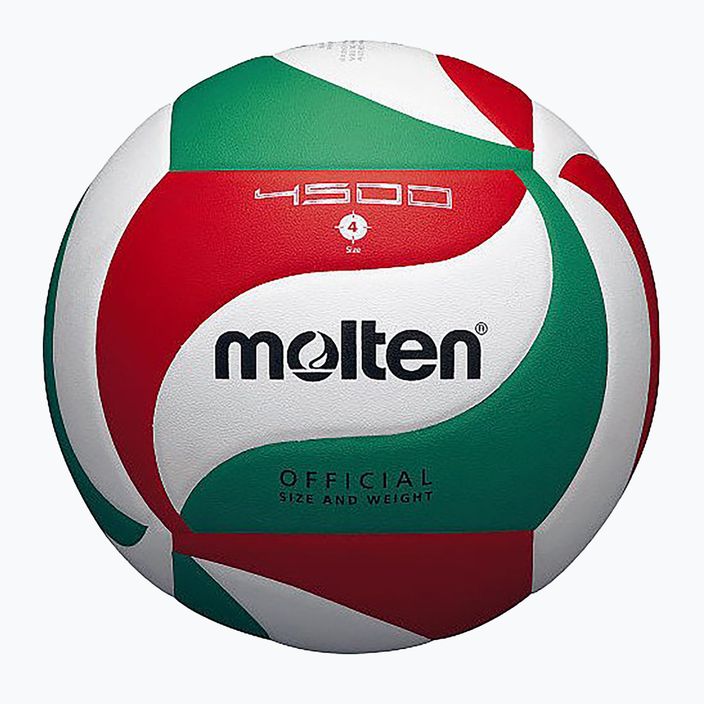 Piłka do siatkówki Molten V4M4500-4 white/green/red rozmiar 4 4