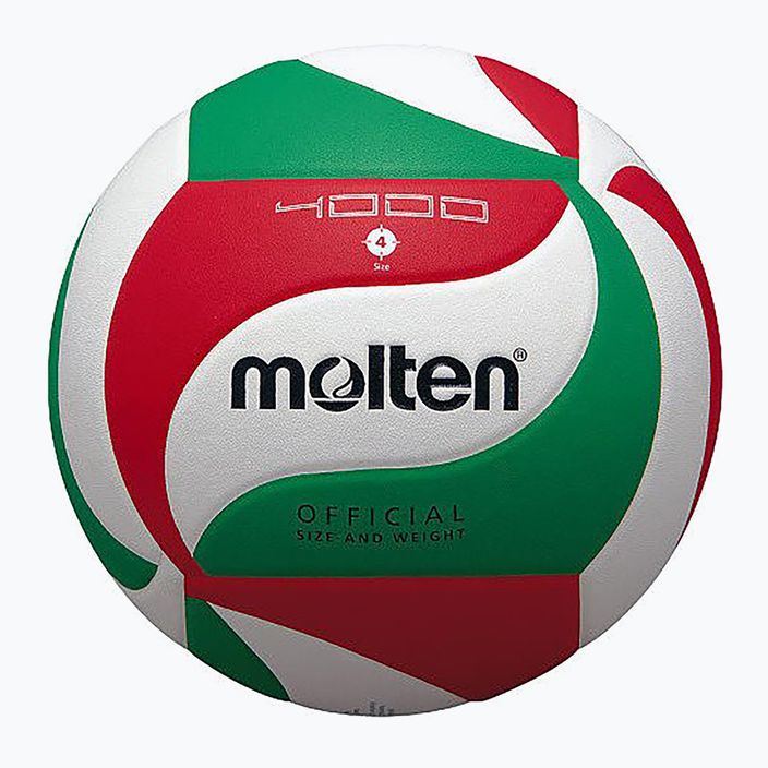 Piłka do siatkówki Molten V4M4000-4 white/green/red rozmiar 4 4