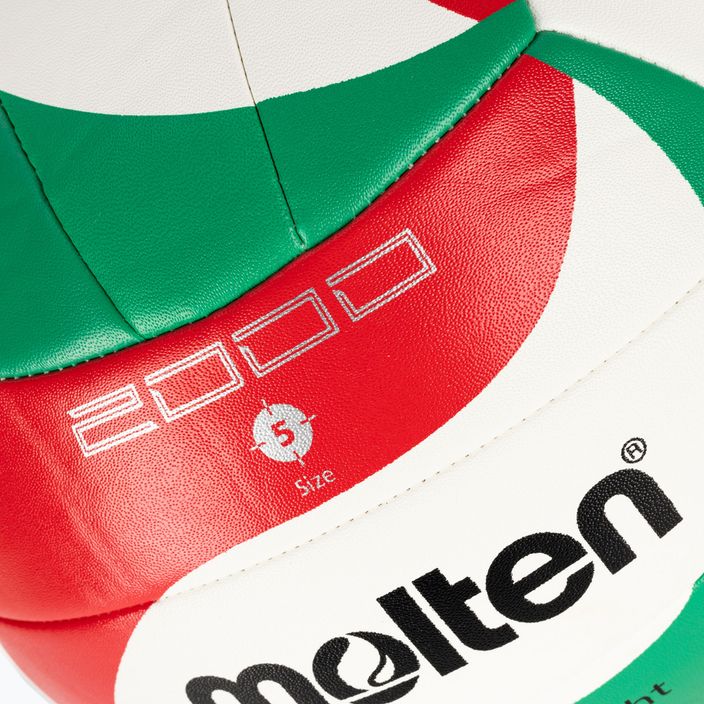 Piłka do siatkówki Molten V5M2000-L-5 white/green/red rozmiar 5 3