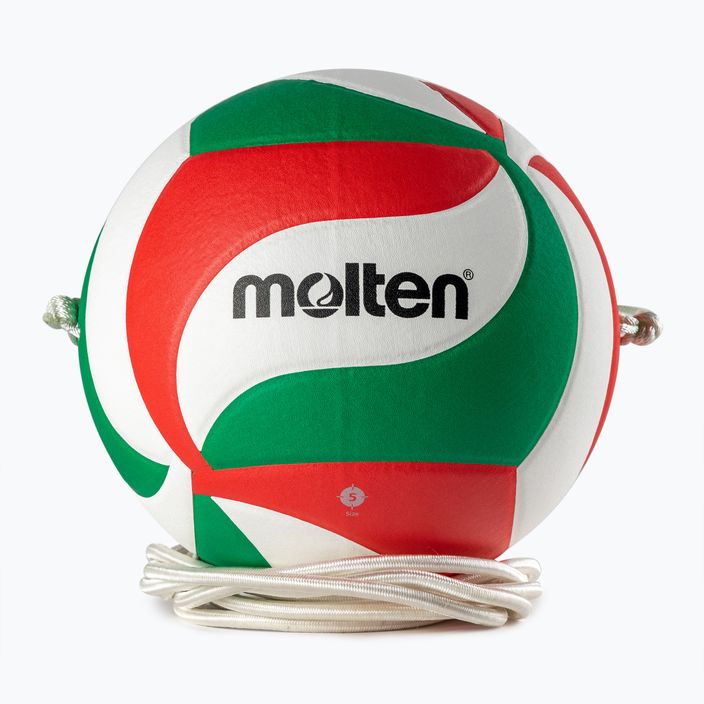Piłka do siatkówki Molten V5M9000-T biała/czerwona/zielona rozmiar 5 2
