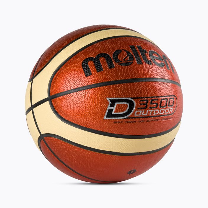 Piłka do koszykówki Molten B7D3500 Outdoor pomarańczowa rozmiar 7 2