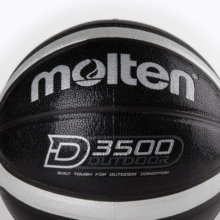 Piłka do koszykówki Molten B7D3500-KS Outdoor czarna rozmiar 7 3