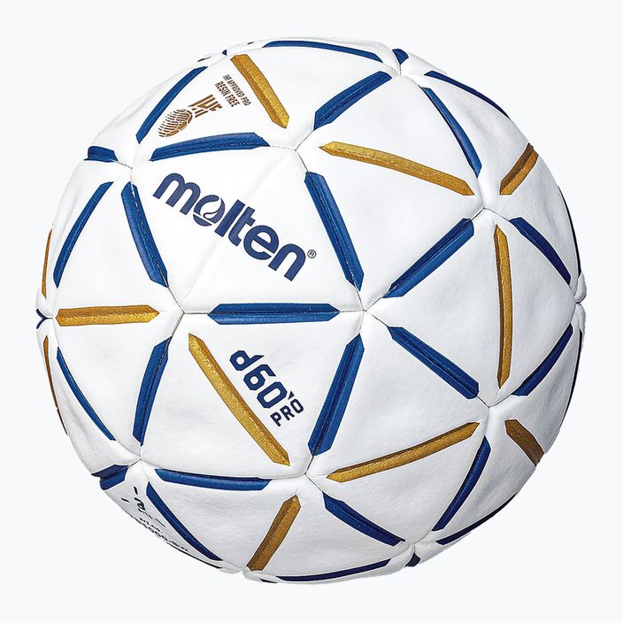 Piłka do piłki ręcznej Molten H3D5000-BW d60 PRO IHF-3 blue/white rozmiar 3 2