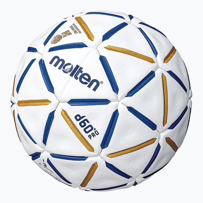 Piłka do piłki ręcznej Molten H3D5000-BW d60 PRO IHF-2 blue/white rozmiar 2 2