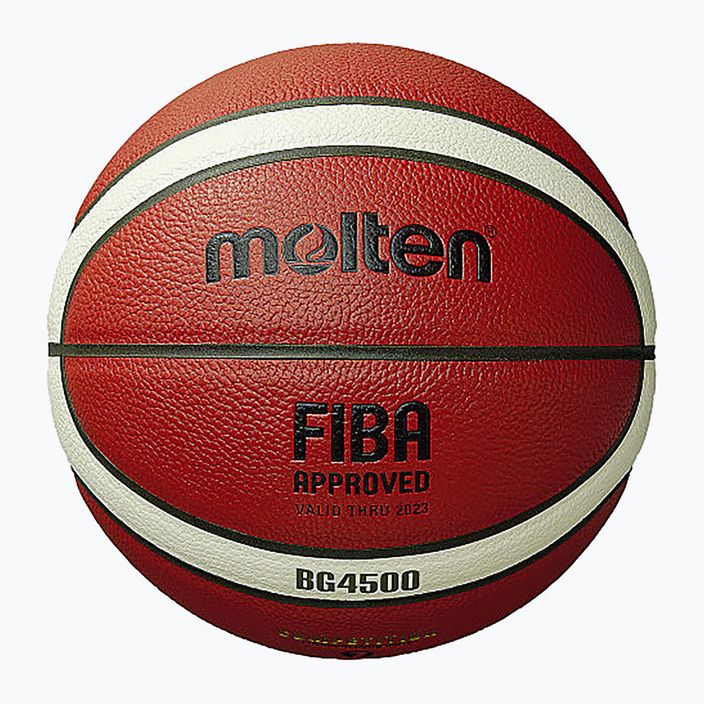 Piłka do koszykówki Molten B7G4500 FIBA orange/ivory rozmiar 7