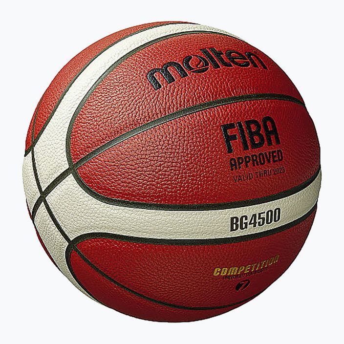 Piłka do koszykówki Molten B7G4500 FIBA orange/ivory rozmiar 7 4