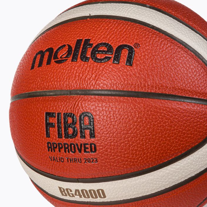 Piłka do koszykówki Molten B7G4000 FIBA pomarańczowa rozmiar 7 3