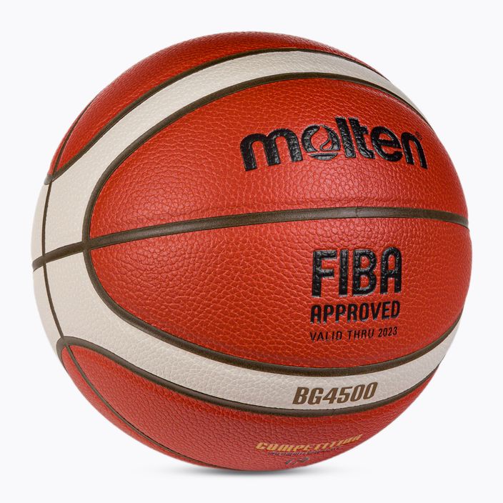 Piłka do koszykówki Molten B6G4500 FIBA pomarańczowa rozmiar 6 2