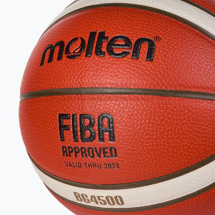 Piłka do koszykówki Molten B6G4500 FIBA pomarańczowa rozmiar 6 3