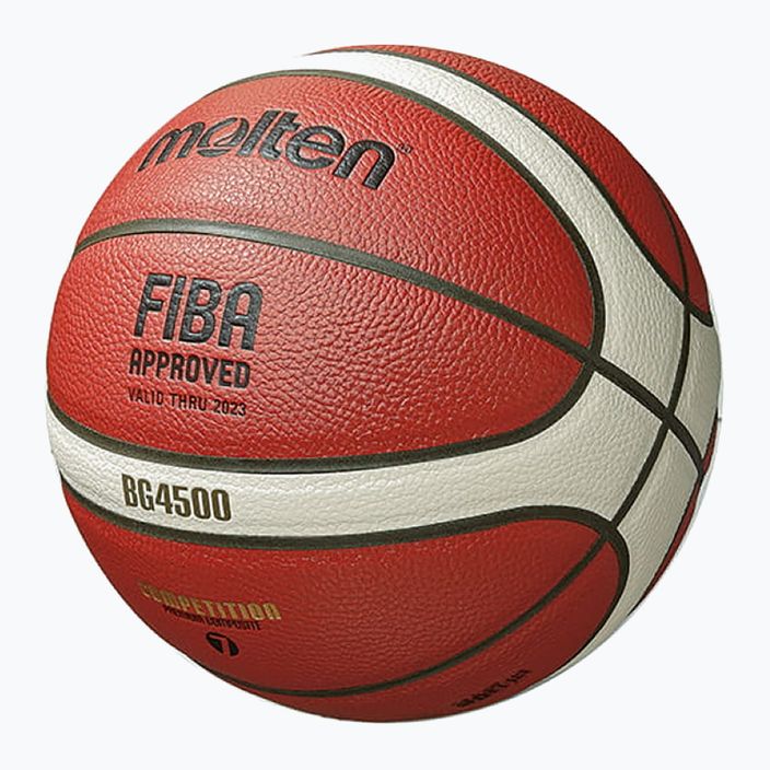 Piłka do koszykówki Molten B6G4500 FIBA pomarańczowa rozmiar 6 6