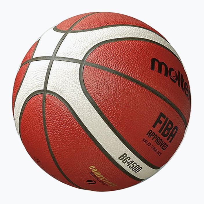 Piłka do koszykówki Molten B6G4500 FIBA pomarańczowa rozmiar 6 7
