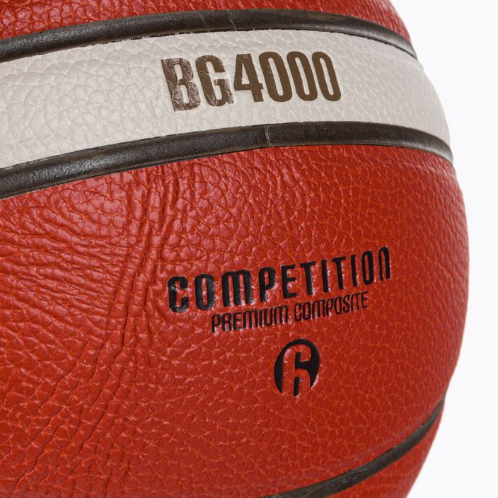 Piłka do koszykówki Molten B6G4000 FIBA pomarańczowa rozmiar 6 4
