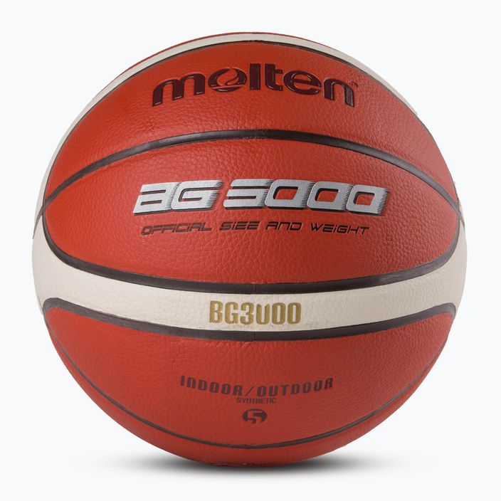 Piłka do koszykówki Molten B5G3000 brązowa rozmiar 5