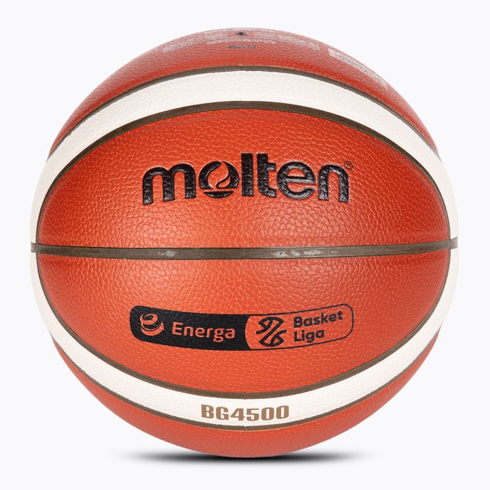 Piłka do koszykówki Molten B7G4500-PL FIBA orange/ivory rozmiar 7