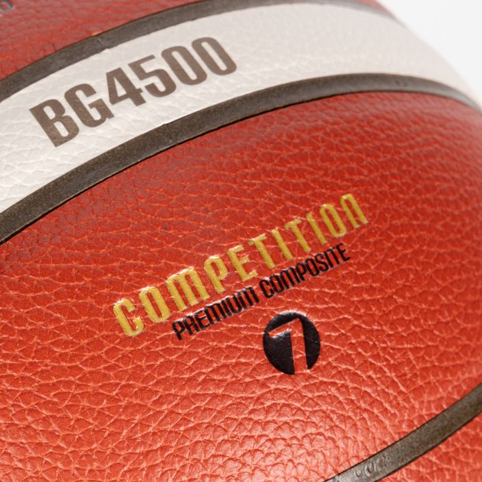 Piłka do koszykówki Molten B7G4500-PL FIBA orange/ivory rozmiar 7 4